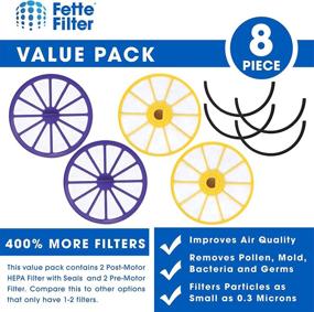 img 3 attached to Fette Filter 2-Pack Pre-Motor & Post-Motor HEPA Filters for Dyson DC07 - Compare to Part # 901420-02 & 904979-02