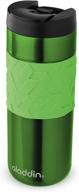 ☕ aladdin leak locktm stainless steel travel mug – 470 ml – 100% leak proof – vacuum insulated – green логотип