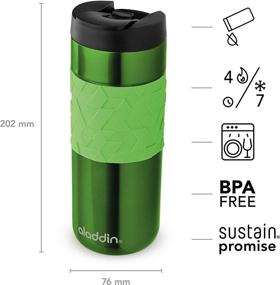 img 2 attached to ☕ Aladdin Leak LockTM Stainless Steel Travel Mug – 470 ml – 100% Leak Proof – Vacuum Insulated – Green