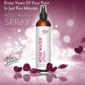 img 1 attached to 🌹 Large 4oz Rose Water - Bleu Beauté's 100% Pure Facial Toner with Delicate Floral Fragrance - Non-Breakable Sprayer, 1 Bottle