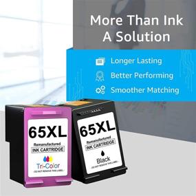 img 3 attached to Palmtree Remanufactured Ink Cartridge for HP 65XL/65 XL - Compatible with Envy & DeskJet Models (1 Black, 1 Color)
