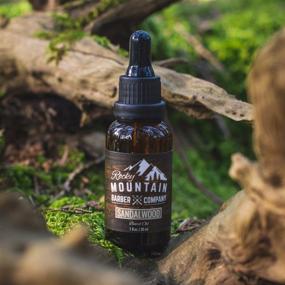 img 1 attached to Sandalwood Beard Oil & Leave-in Conditioner - Cold-Pressed Blend for a Nourished and Fragrant Beard – Infused with Nutrient-rich Jojoba, Grapeseed, Argan, and Coconut Oil