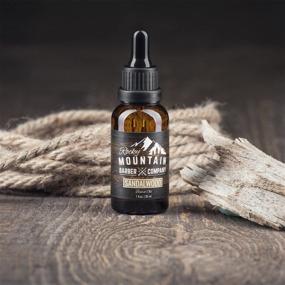 img 3 attached to Sandalwood Beard Oil & Leave-in Conditioner - Cold-Pressed Blend for a Nourished and Fragrant Beard – Infused with Nutrient-rich Jojoba, Grapeseed, Argan, and Coconut Oil