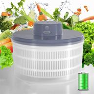 electric salad spinner vegetable rechargeable logo