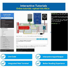 img 1 attached to 🍓 Набор для начинающих Raspberry Pi Ultimate Starter Kit для Raspberry Pi 4B 3B+ 400 - SunFounder: программирование Python, C, Java и Scratch, обширные онлайн-уроки, 337 предметов, включая модуль камеры, динамик, I2C ЖК-дисплей и 131 проект.