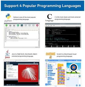 img 2 attached to 🍓 Набор для начинающих Raspberry Pi Ultimate Starter Kit для Raspberry Pi 4B 3B+ 400 - SunFounder: программирование Python, C, Java и Scratch, обширные онлайн-уроки, 337 предметов, включая модуль камеры, динамик, I2C ЖК-дисплей и 131 проект.