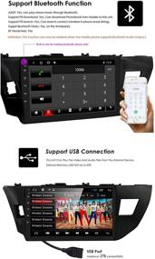 img 1 attached to 📻 Премиум автомагнитола Android 10 дюймов 10.1 дюйма для Toyota Corolla 2014-2016 | Bluetooth, WiFi, GPS, камера заднего вида | Управление рулевым колесом, USB, зеркальная ссылка | 2+32 ГБ в головном блоке на панелиashboard