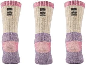 img 3 attached to Merino Wool Hiking Socks for 🧦 Kids - Pack of 3 by MERIWOOL