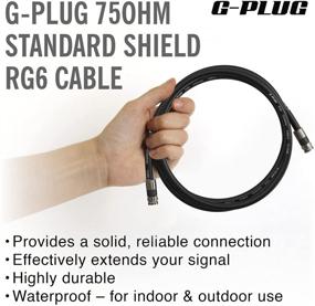 img 2 attached to 🔌 Enhanced 3FT G-PLUG RG6 Coaxial Cable Connectors Set: Uncompromised High-Speed Internet, Crystal-Clear Digital TV, and Reliable Satellite Extension with Weather-Sealed Rubber O-Ring and RG6 Compression Connectors