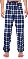 men's cotton flannel pajama set - classic sleepwear for lounging and sleeping логотип