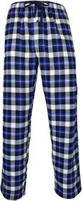 img 2 attached to Men's Cotton Flannel Pajama Set - Classic Sleepwear for Lounging and Sleeping
