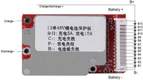 img 3 attached to 🔋 Повышенная защита аккумулятора - плата BMS PCB для 13-серийных 48В/54.6В литий-ионных и литий-полимерных батарей