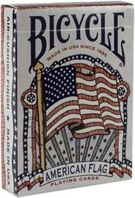 img 3 attached to Premium Bicycle American Flag Poker Size Playing Cards - 1036202: Standard Index, Top Quality Deck