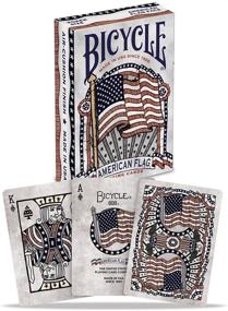 img 2 attached to Premium Bicycle American Flag Poker Size Playing Cards - 1036202: Standard Index, Top Quality Deck