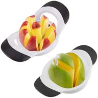 🥭 effortless fruit slicing with qeleg 8-blade ultra-sharp stainless steel apple and mango slicer kitchen tools logo