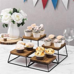 img 1 attached to 🛍️ Enhance Your Retail Displays with MyGift Square Retail Display Risers: Premier Food Service Equipment & Supplies