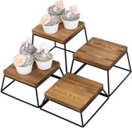 🛍️ enhance your retail displays with mygift square retail display risers: premier food service equipment & supplies logo