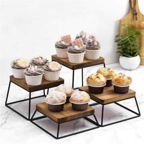 img 3 attached to 🛍️ Enhance Your Retail Displays with MyGift Square Retail Display Risers: Premier Food Service Equipment & Supplies