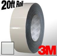 🔍 white gloss vinyl detailing wrap pinstriping tape - 3m 1080, 20ft roll (1 inch x 20ft) logo