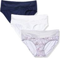 🩲 warner's women's blissful benefits hipster panties - no muffin top 3 pack: ultimate comfort and style logo