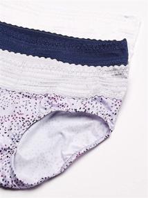 img 3 attached to 🩲 Warner's Women's Blissful Benefits Hipster Panties - No Muffin Top 3 Pack: Ultimate Comfort and Style