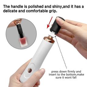 img 2 attached to 💅 Portable Electric Nail Lacquer Shaker: Effortlessly Mix Eyelash Glue, Nail Polish, and More!