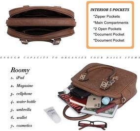 img 1 attached to Montana West Satchel Compartments MWC 041BK MBB Women's Handbags & Wallets