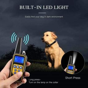 img 1 attached to 🐶 Heaflex Waterproof Rechargeable Dog Training Electric Collar - 2600ft Remote Shock Collar with LED Light, Beep, Vibration, Shock for Medium/Large Breed Dogs (Set of 2 Electronic Collars)