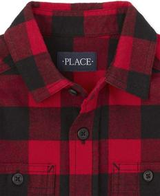 img 2 attached to Childrens Place Buffalo Flannel Classic