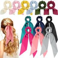 scrunchies scarves bowknot accessories ponytail logo