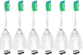 img 4 attached to 🪥 Aoremon Replacement Toothbrush Heads 6-Pack for Philips Sonicare E-Series HX7022/66 - Compatible with Sonicare Essence, Xtreme, Elite, Advance, CleanCare Electric Toothbrushes - Includes Hygienic Cap