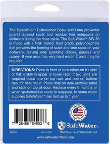 img 3 attached to 🧼 SafeWater Dishwasher Spot Remover & Scale Lime Preventer - NSF Tested, Made in USA, Sparkling Clean Dishes! (1-Pack)