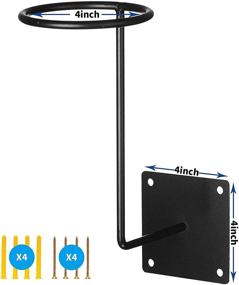 img 3 attached to 🏍️ Auboa Motorcycle Helmet Wall Mount: Organize and Display Your Helmet with this Convenient Holder Stand and Hanger Rack