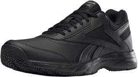 img 4 attached to Reebok Mens Cushion Walking Black Men's Shoes in Athletic