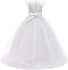 img 3 attached to 👸 Bridesmaid Wedding Princess Communion Birthday Girls' Clothing: Perfect Outfits for Special Occasions