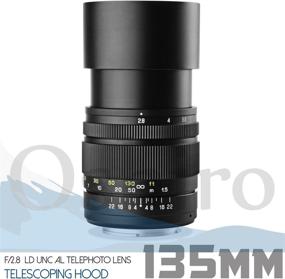 img 2 attached to 📷 Oshiro 135mm f/2.8 LD UNC AL Telephoto Lens for Nikon D5, D4S, DF, D4, D850, D810, D750 & More: Prime Lens for Crystal Clear Shots