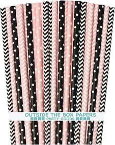 img 4 attached to Outside Box Papers Chevron Straws