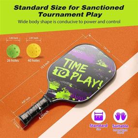 img 2 attached to BILIYIP Pickleball Fiberglass Lightweight Polypropylene