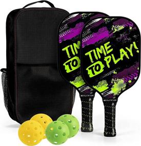 img 4 attached to BILIYIP Pickleball Fiberglass Lightweight Polypropylene