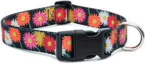 img 4 attached to 🌸 Flower Pet Collar with Delicate Floral Design