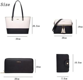 img 1 attached to Stylish Faux Leather Handbags for 👜 Women - Shoulder Bags & Wallets for Satchels