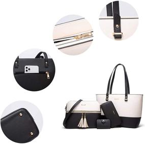 img 2 attached to Stylish Faux Leather Handbags for 👜 Women - Shoulder Bags & Wallets for Satchels