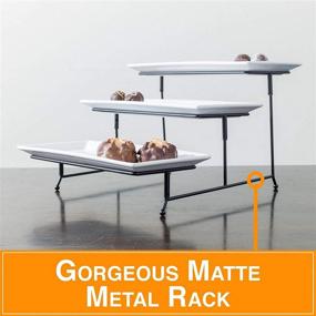 img 1 attached to 🍽️ Tiered Display Rectangular Serving Platter