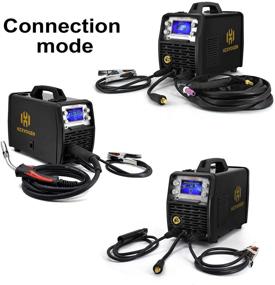 img 3 attached to 🔥 HZXVOGEN 200Amp Welder 100V/220V | Aluminum Welding Machine with LCD Display, Smart Control | IGBT Inverter for MIG, Stick, TIG Welding | Mix Gases, Gasless, Flux Cored, Solid Core Wire | HBM2280 Model