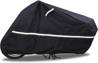 🏍️ rayncover motorcycle cover – waterproof, heavy duty fabric, indoor/outdoor protection, windshield liner, vents, double stitching, sealed seams, breathable fabric, heat shield, rust-free lock holes (xxl) logo