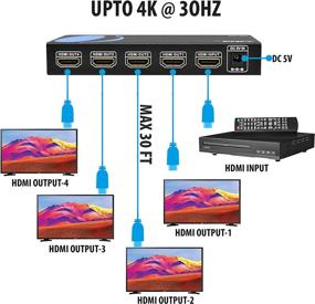 img 3 attached to Boost Your HD Experience with the HD 104 Powered Splitter: Enhanced Output Support