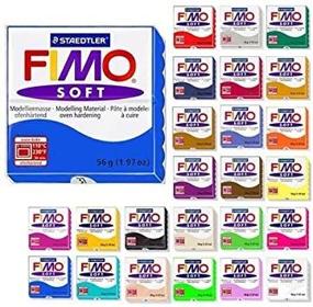 img 1 attached to 🎨 Набор для начинающих Fimo Soft - 12 блоков разноцветного полимера, 56 г каждый - Steadtler