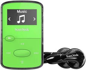 img 1 attached to 🎧 Green SanDisk Clip Jam MP3 Player with microSD Card Slot, FM Radio - SDMX26-008G-G46G