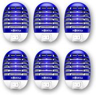 🪰 6-pack indoor bug zapper - electronic insect killer for flies and mosquitoes - effective mosquito repellent - indoor & outdoor mosquito zapper - powerful home mosquito killer logo