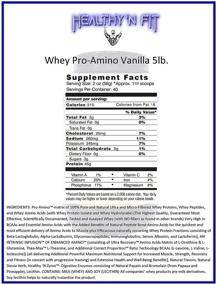 img 3 attached to Top Quality Vanilla Ice Cream Flavor: Healthy 'n Fit 100% Whey Pro Am 5-Pound Bottle Tub